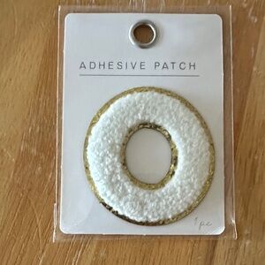 Gold and White Adhesive Patch